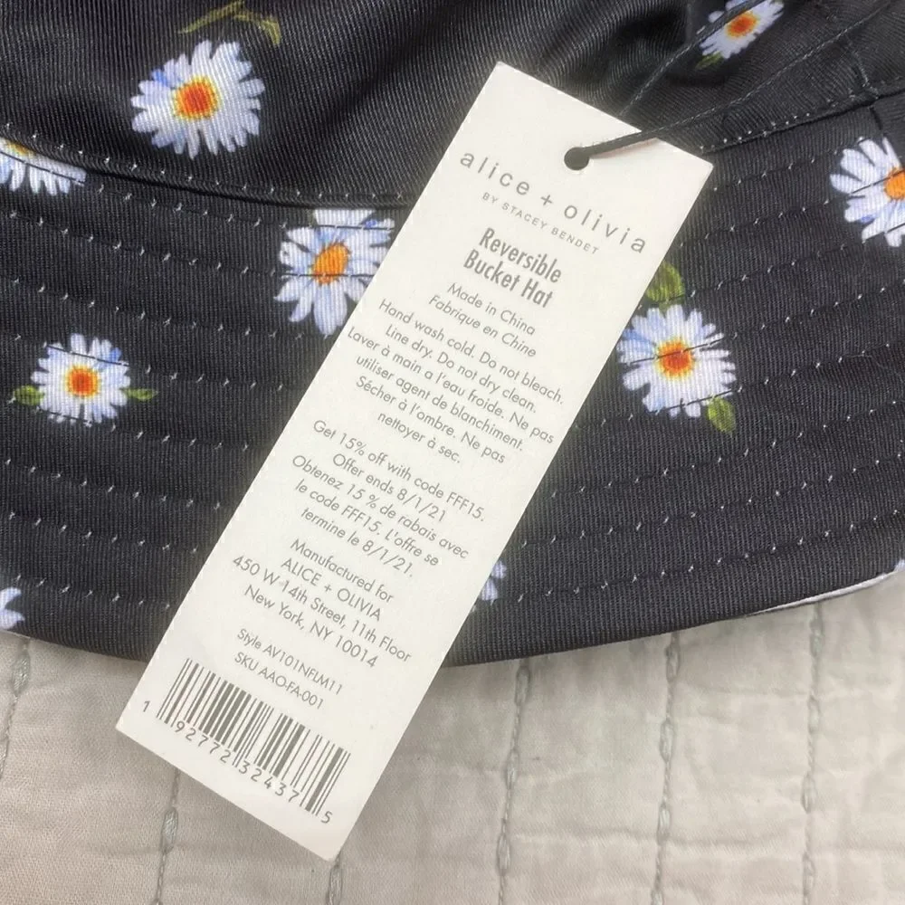 Alice + Olivia Daisy Reversible Bucket Hat
